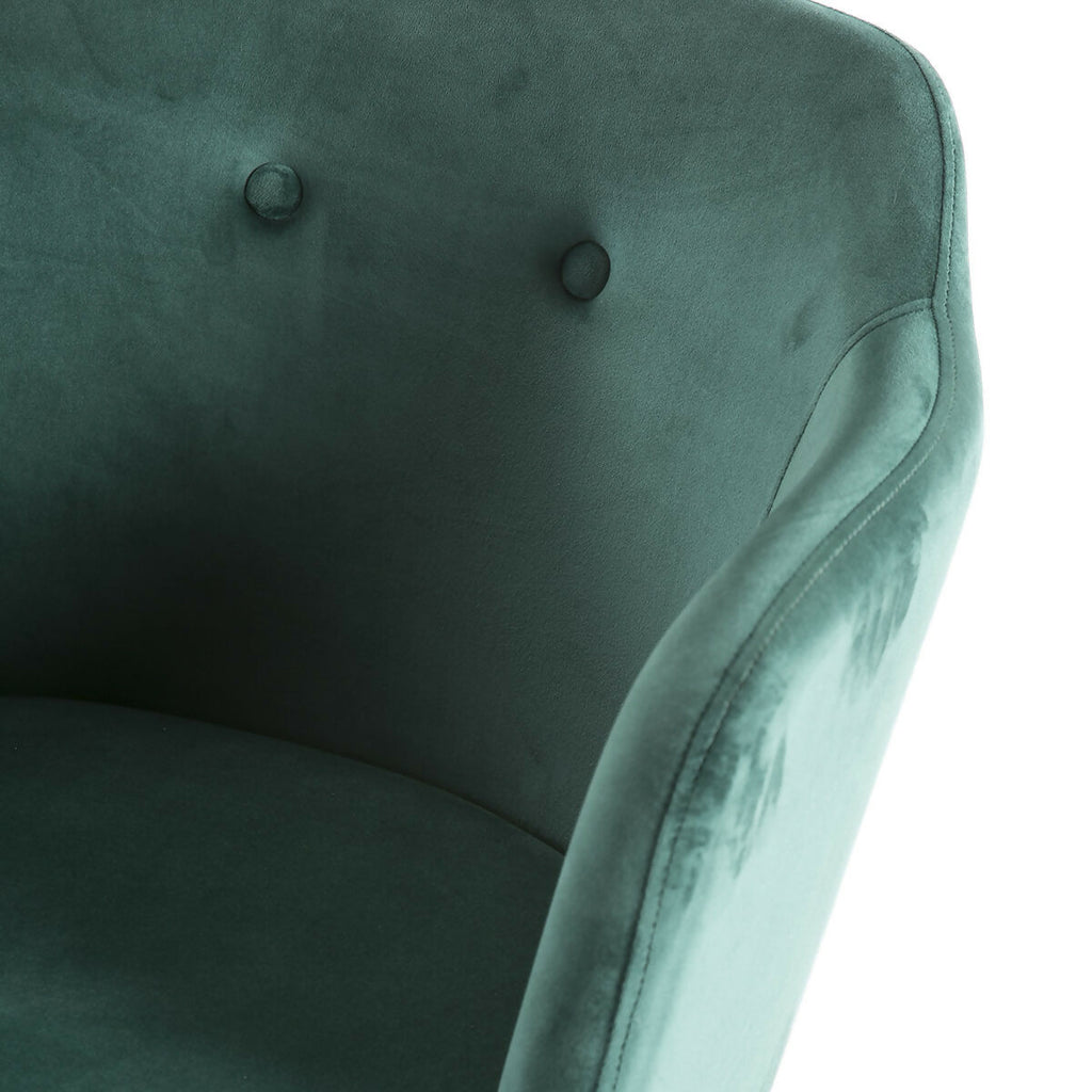 Silla 61x48x78 Madera de Haya/Tela Negro/Verde