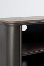 MUEBLE TV METALICO CON ENCIMERA Y 1 CAJON DE MADERA