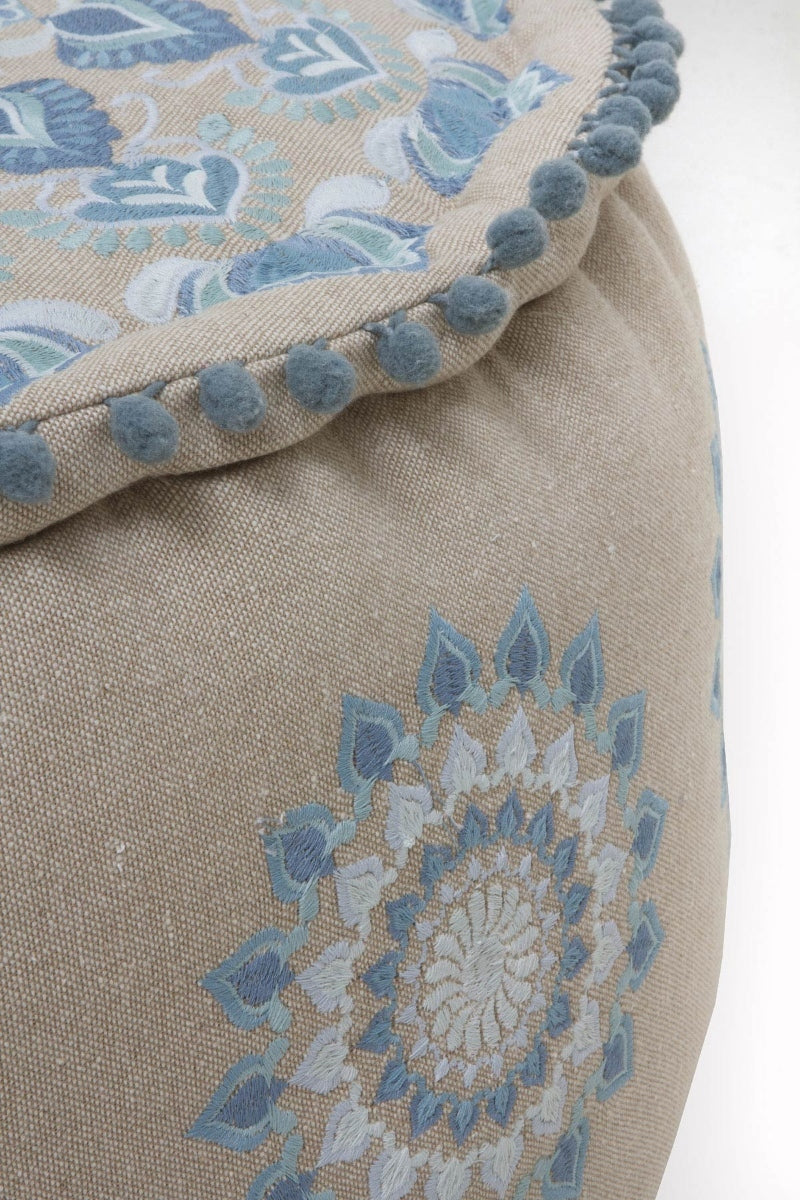 PUFF ALGODON/POLIESTER 55 DIAM X 34 CM