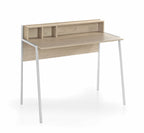 Escritorio melamina elegante madera y metal 622