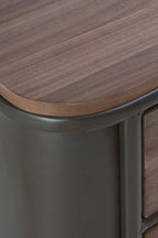 SINFONIER METALICO CON ENCIMERA Y 4 CAJONES DE MADERA