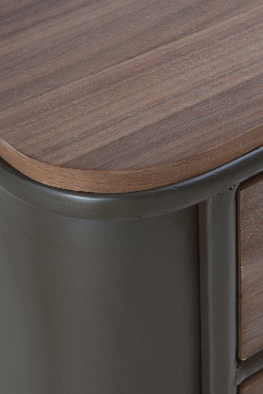 SINFONIER METALICO CON ENCIMERA Y 4 CAJONES DE MADERA