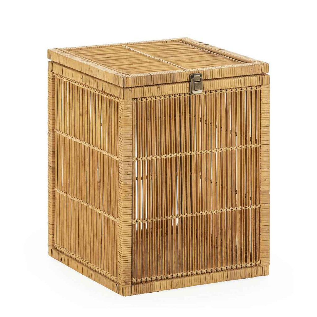 Cesto 40,5x40,5x51 Madera de Abeto/Bambú/Ratán -- Natural
