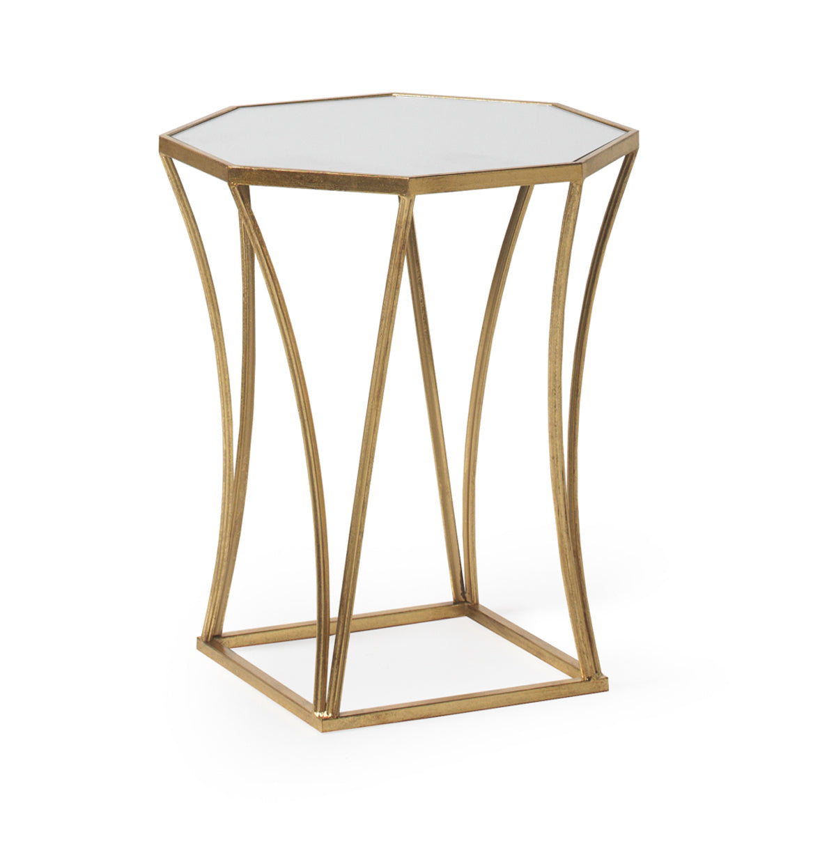 MESITA AUXILIAR METALICA DORADA