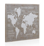 CABEZAL MADERA CORTE MAPA MUNDI 145 X100