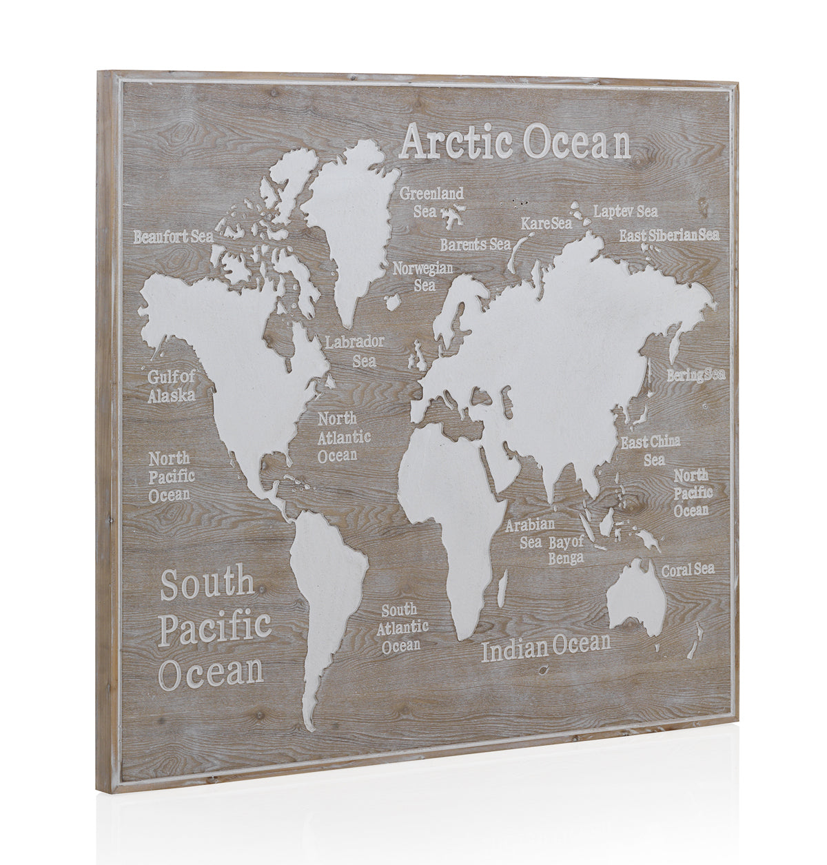 CABEZAL MADERA CORTE MAPA MUNDI 110 X100