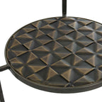 Mesa Auxiliar 52x52x62 Metal/Cristal -- Dorado Antique