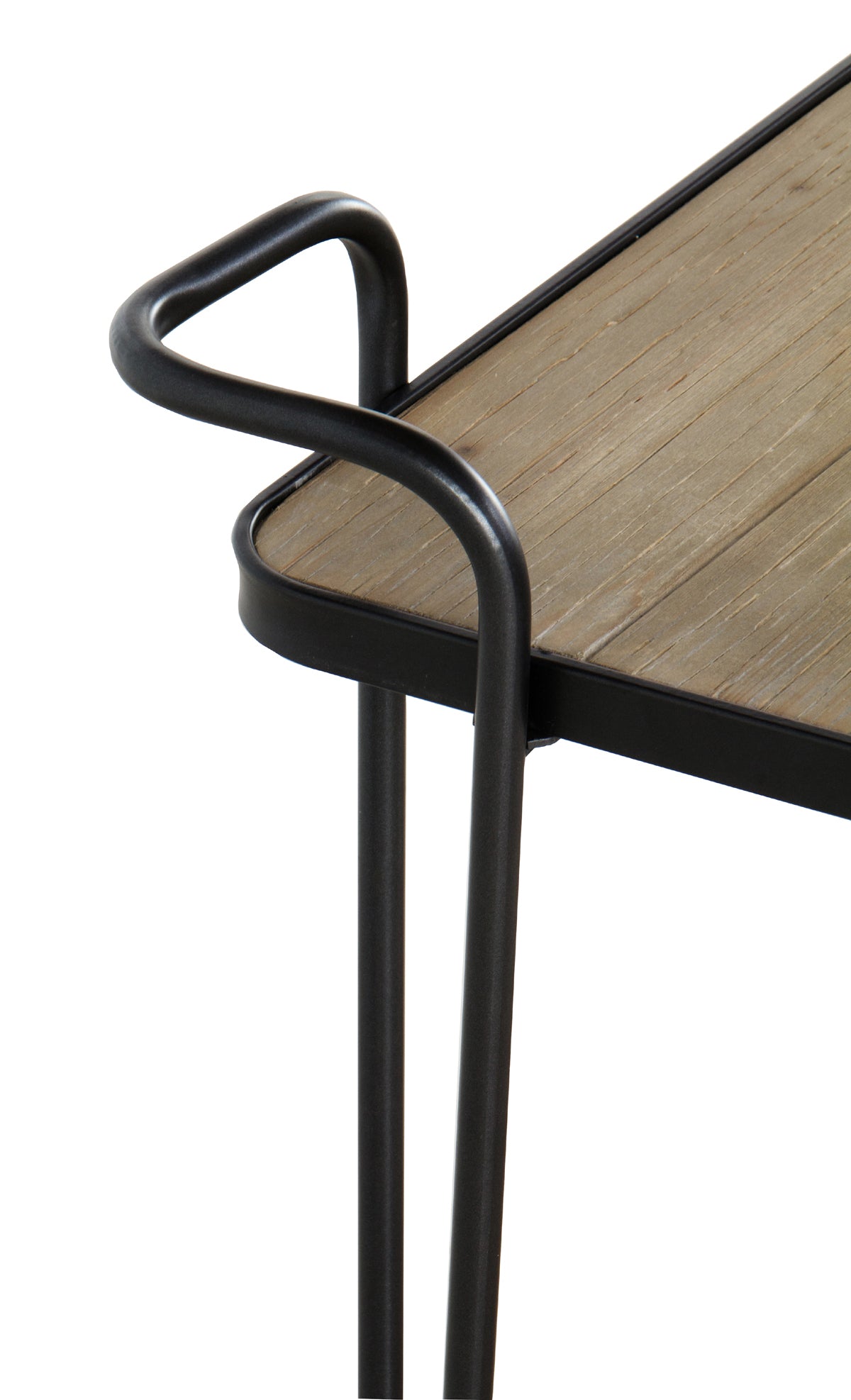 MUEBLE AUXILIAR MADERA DE ABETO Y HIERRO