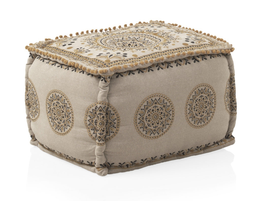 PUFF ALGODON/POLIESTER 55X45X40 CM