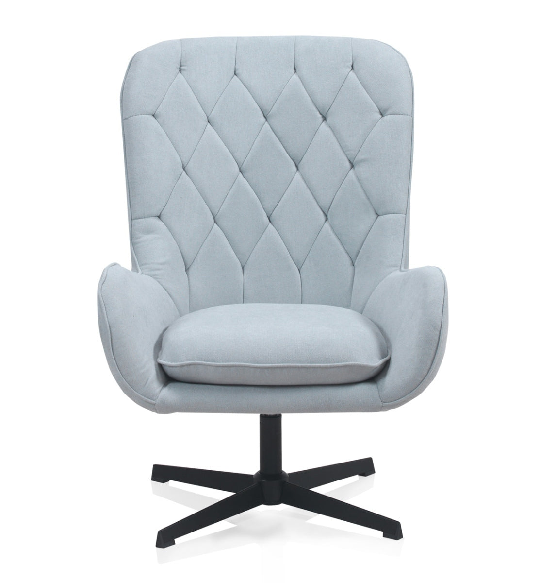 SILLON GIRATORIO TAPIZADO, PATAS METALICAS