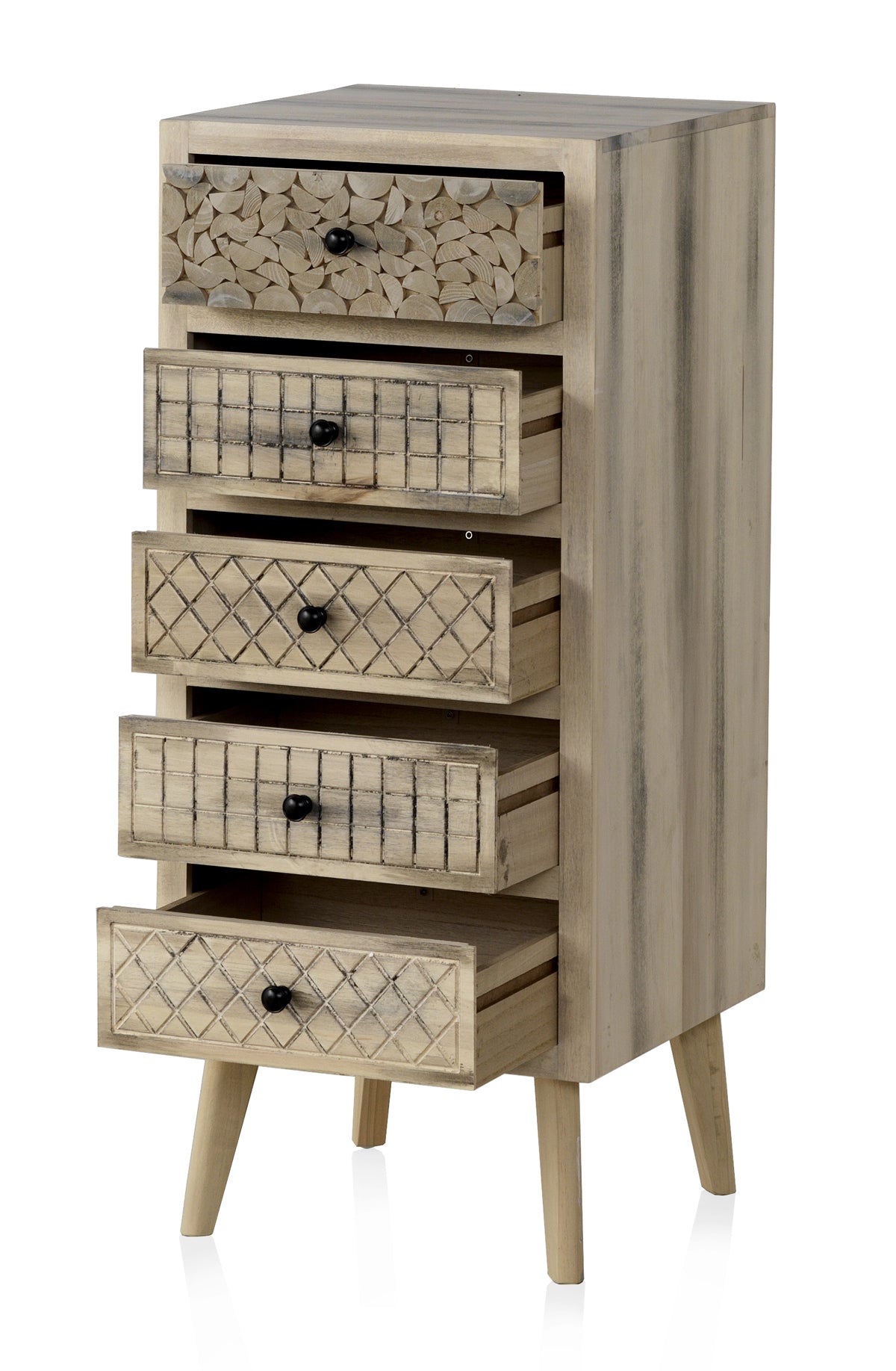 SINFONIER 5 CJS MADERA DE ALAMO COLOR NATURAL, PATAS PINO MACIZO