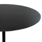 Mesa de Centro 81x81x47 Metal/Mármol Negro/Dorado