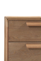 COMODA 6 CAJONES MADERA DE FRESNO NATURAL