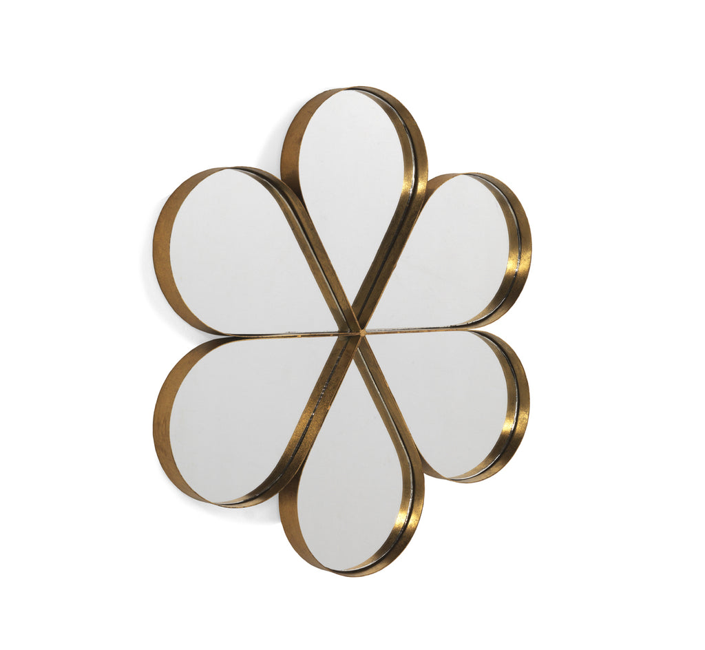 ESPEJO MURAL METAL DORADO