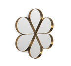 ESPEJO MURAL METAL DORADO