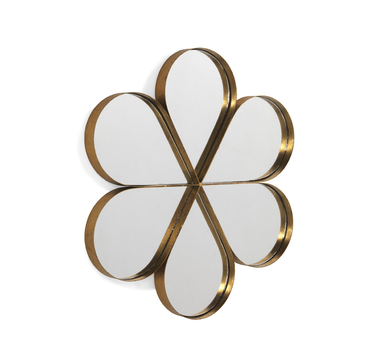 ESPEJO MURAL METAL DORADO