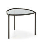 Mesa Auxiliar 61x59x46 Metal/Cristal Negro