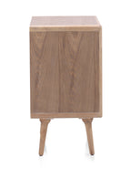 MESITA DE NOCHE 1 PUERTA MADERA DE FRESNO NATURAL