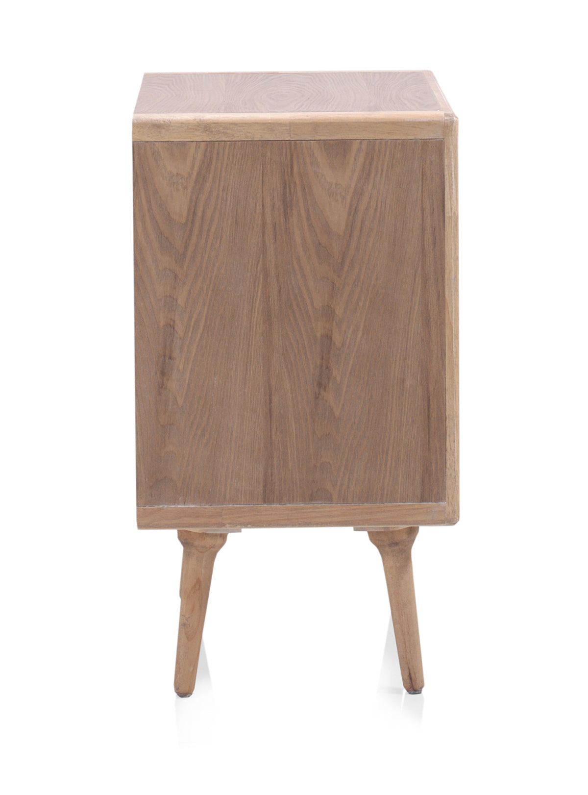 MESITA DE NOCHE 1 PUERTA MADERA DE FRESNO NATURAL