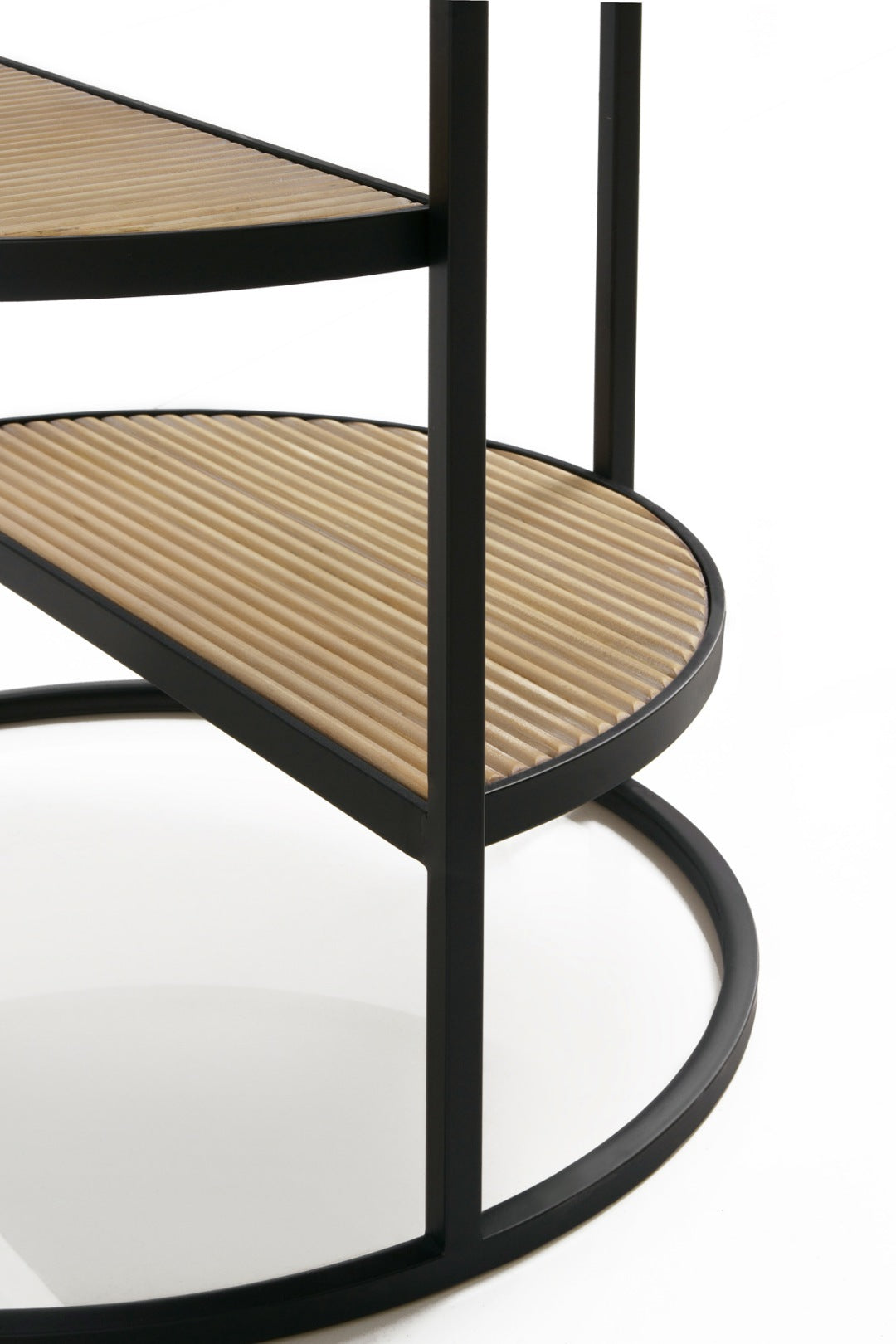 MESA AUXILIAR METALICA CON MADERA Y CRISTAL