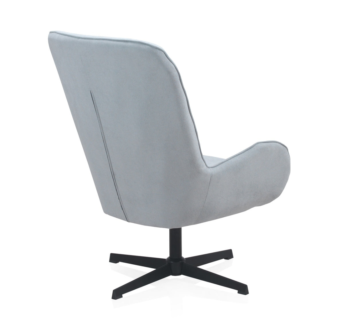 SILLON GIRATORIO TAPIZADO, PATAS METALICAS