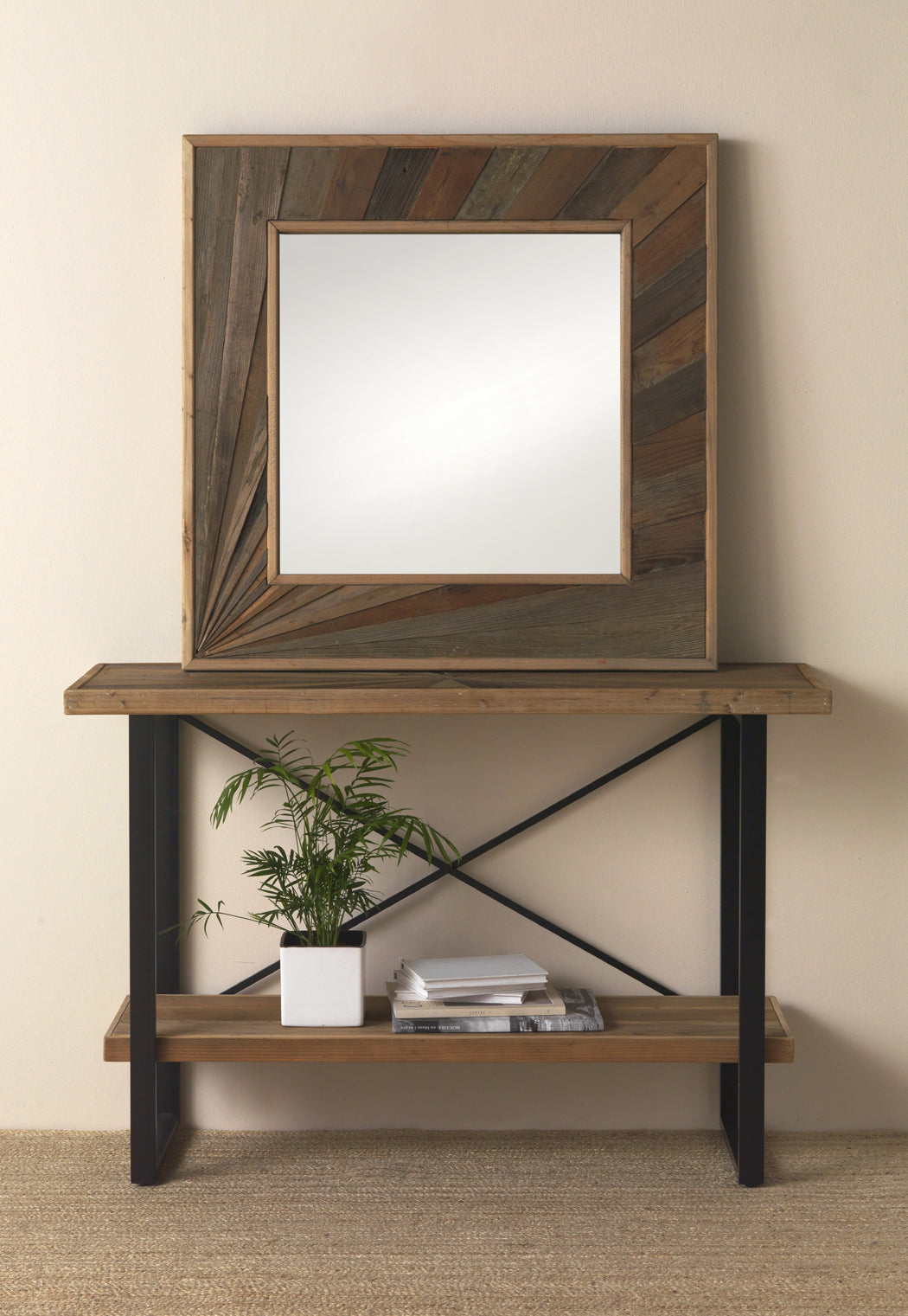 ESPEJO MADERA LAMINADA CUADRADO