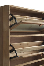 ZAPATERO DE MADERA CON 3 COMPARTIMENTOS