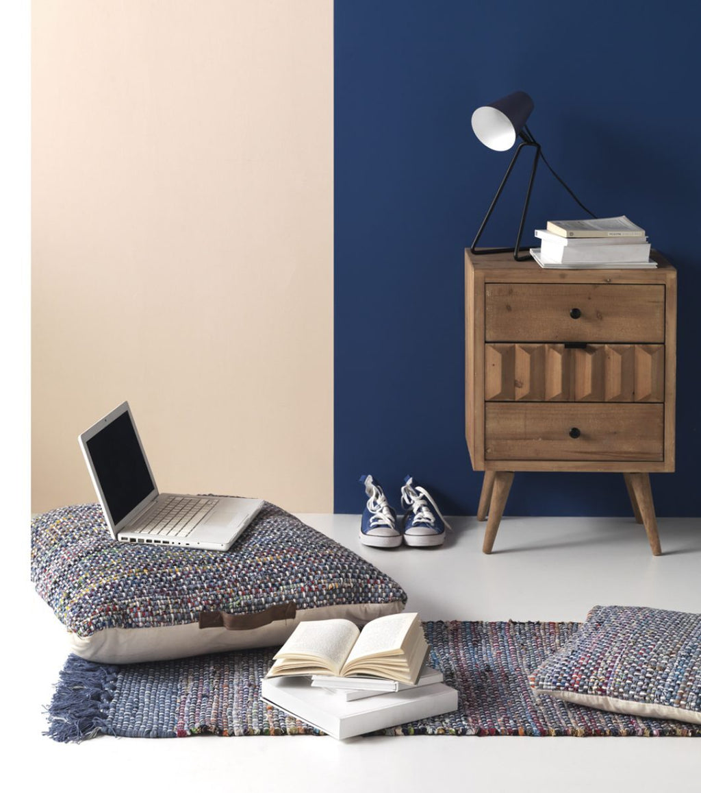 COJIN-POUF SUELO ALGODON 75X75 CM