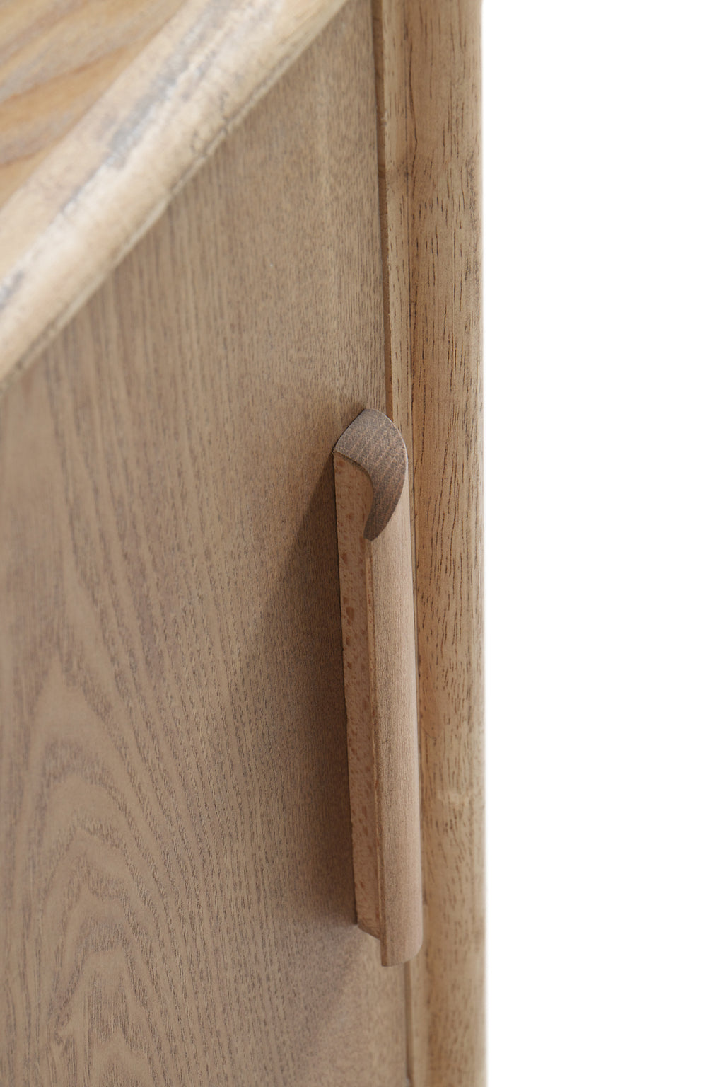 MESITA DE NOCHE 1 PUERTA MADERA DE FRESNO NATURAL