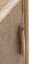 MESITA DE NOCHE 1 PUERTA MADERA DE FRESNO NATURAL